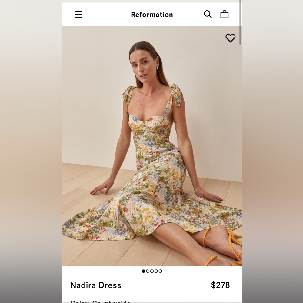 Reformation Floral Dress
